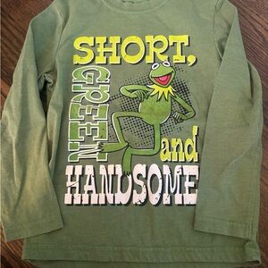 Disney Green Long Sleeve Tee with Kermit Design
